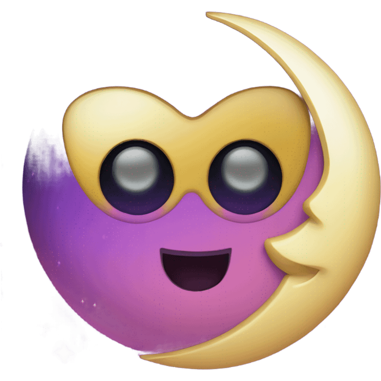 Disco moon  emoji