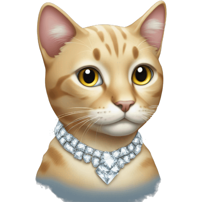 Cat with diamonds  emoji