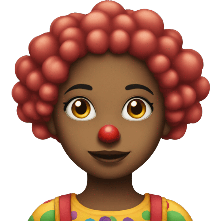 A girl that is a clown  emoji