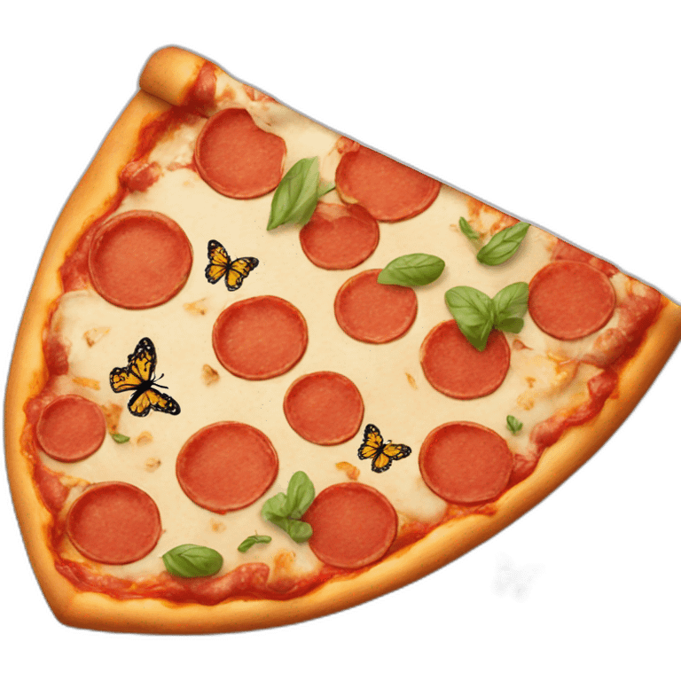 Pizza with butterflies  emoji