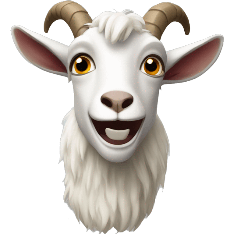 Crazy goat emoji