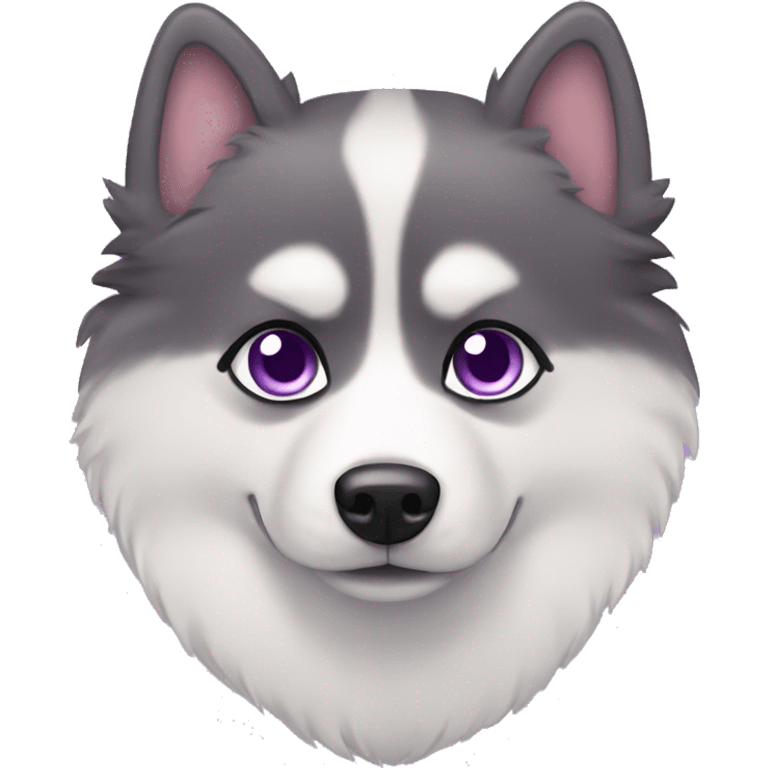 purple pomsky  emoji