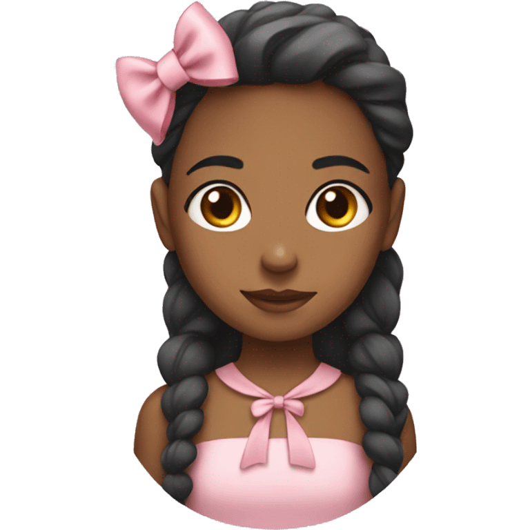 girl with bow emoji