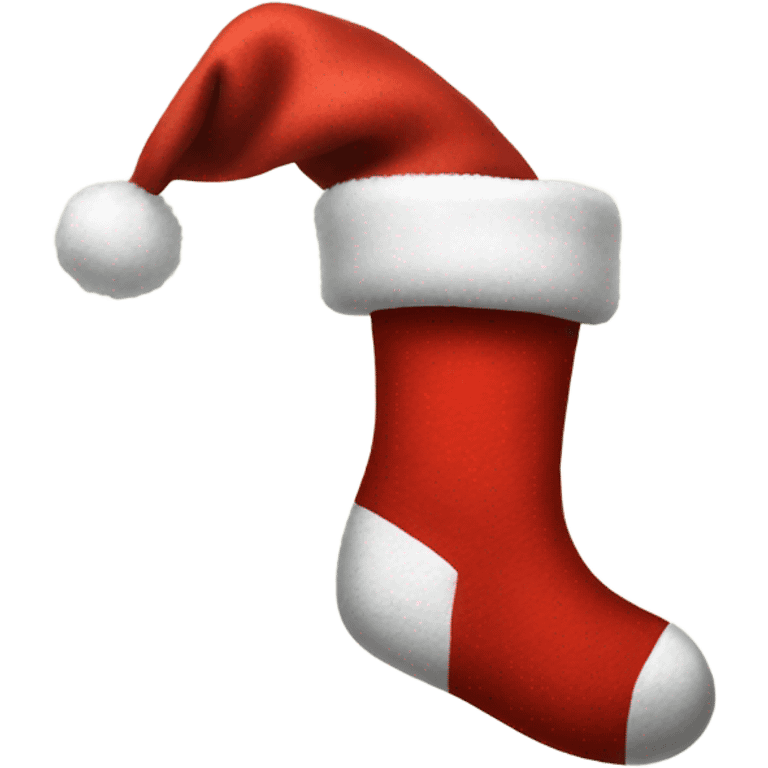 Santa sock emoji