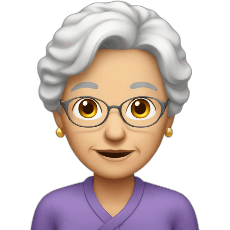 Elderly woman emoji