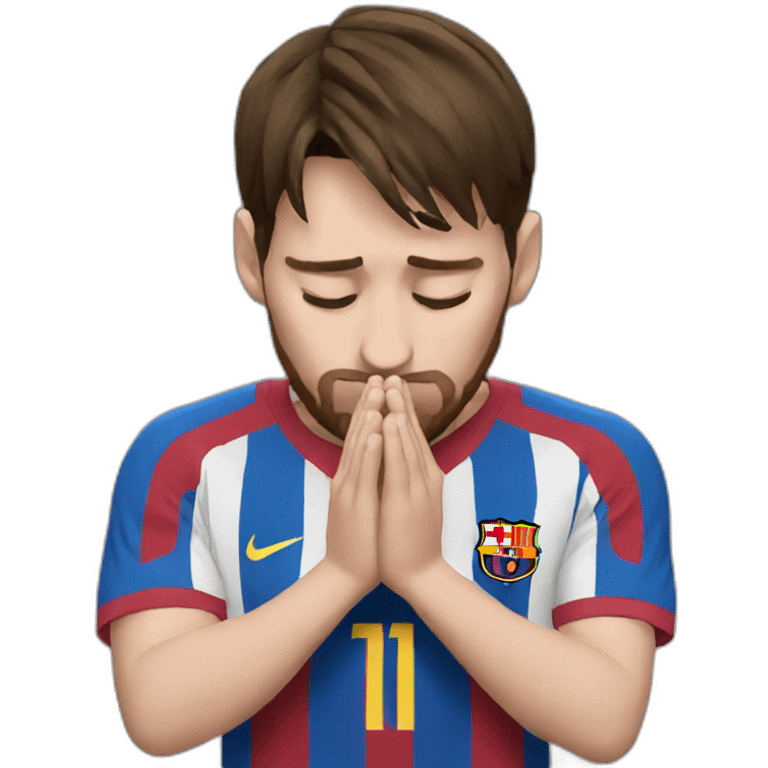 Messi praying emoji