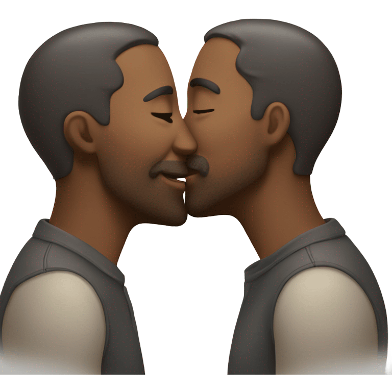 gay guys kissing emoji