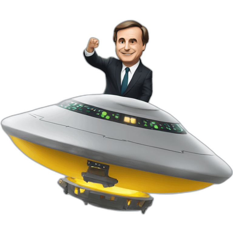 space ship abducts bolsonaro emoji