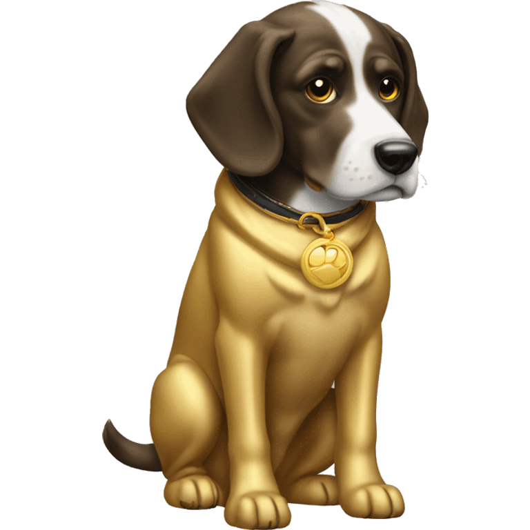 Dog gold emoji