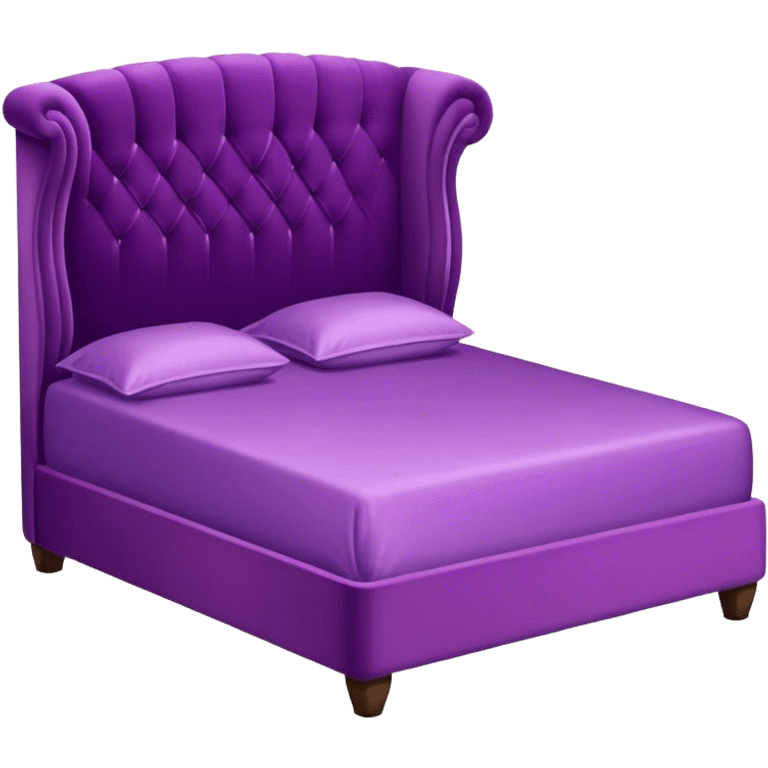 Fancy Purple bed emoji