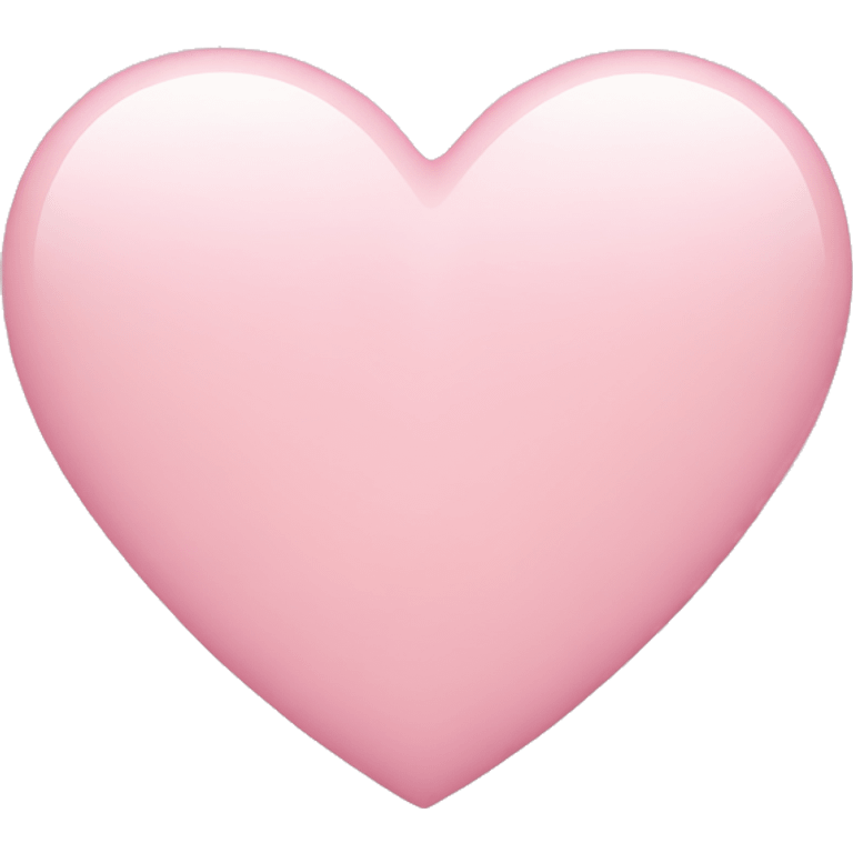 Light pink heart emoji