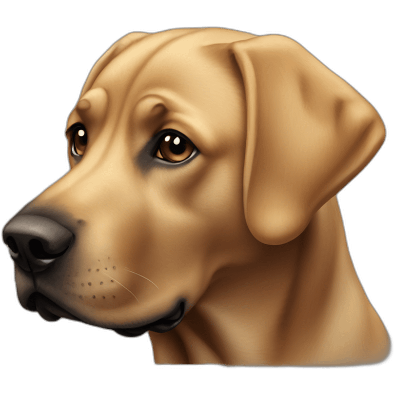 tan-and-black-labrador-with-face-wrinkles emoji