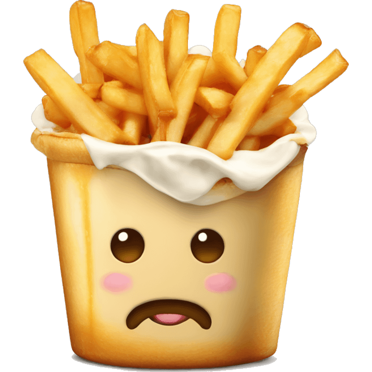 Poutine qui mange de la poutine  emoji