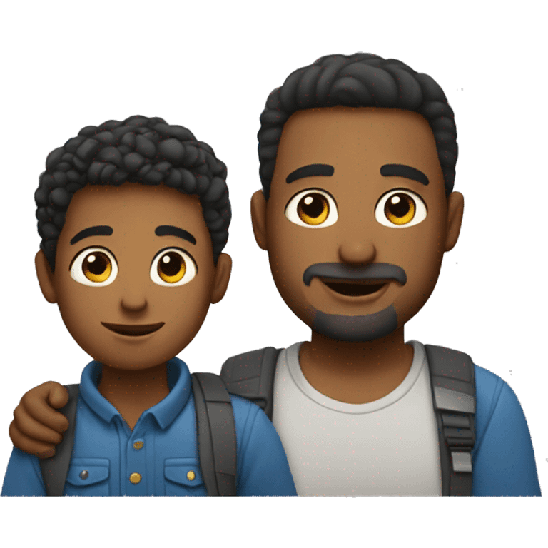 Dad with son emoji