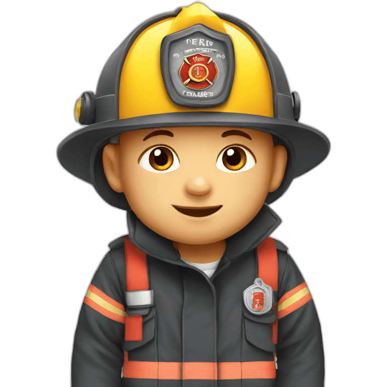 a baby fire fighter emoji