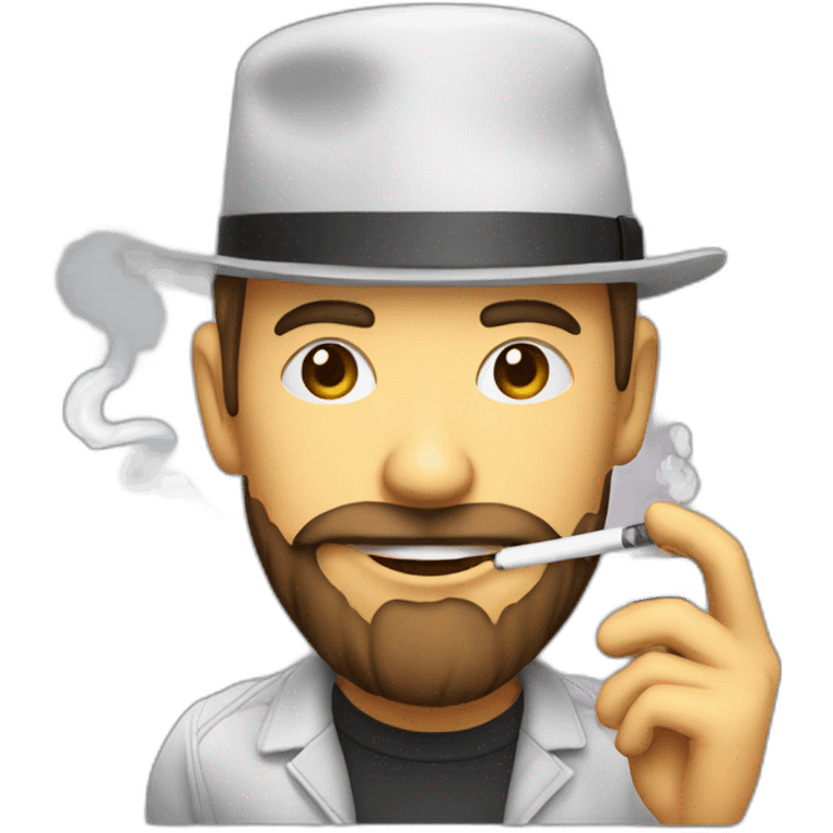 Vaper with vape emoji