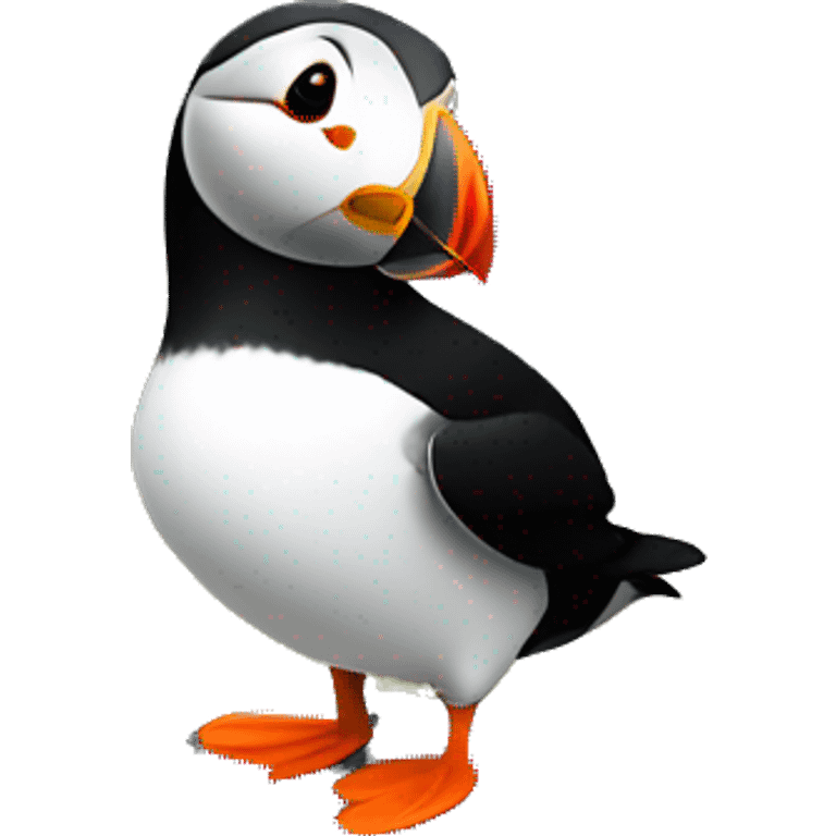 Make the cutest puffin on a cliff in Scotland  emoji