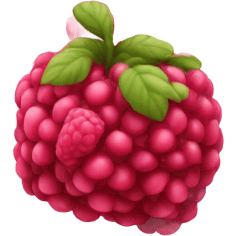 One single rasberry emoji