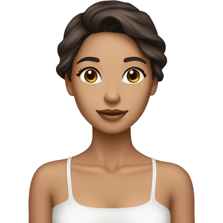 Skin care brunette fiel emoji