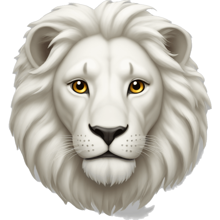 White lion emoji