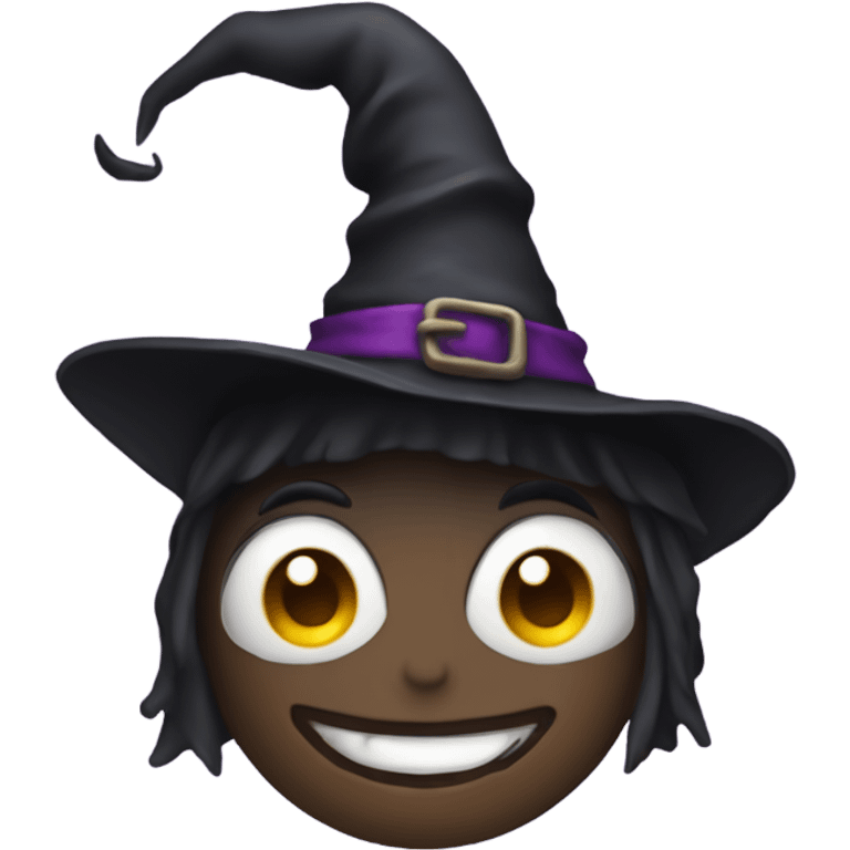 Dear with a witch hat on emoji