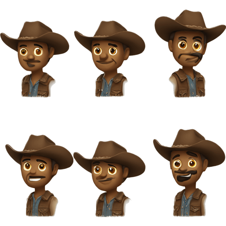 create a cowboy emoji with an uuufff emotio emoji