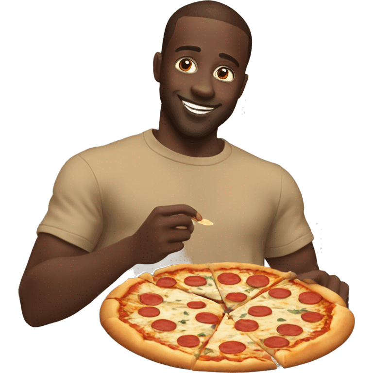  Dadju qui Mange une pizza  emoji