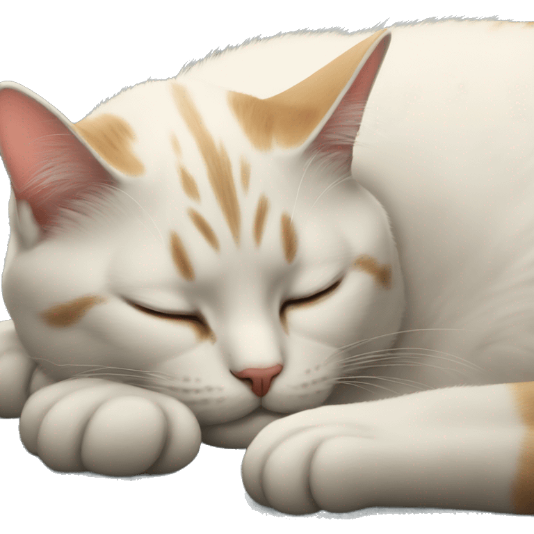 cat sleeping emoji