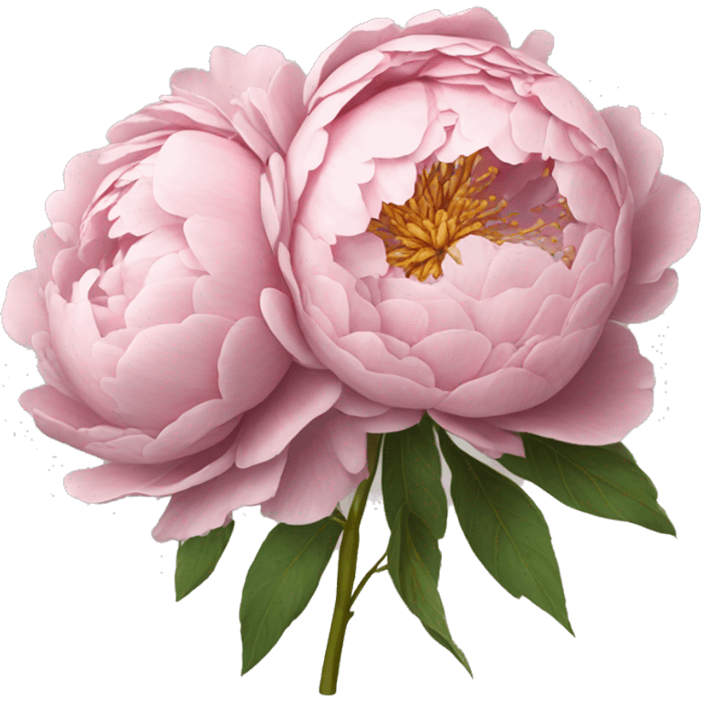 Rose peonie Bouquet, realistic emoji