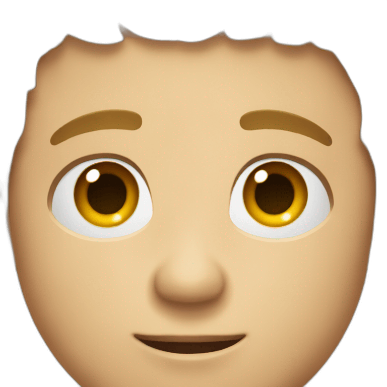 man with round face, short hair, nose ring emoji