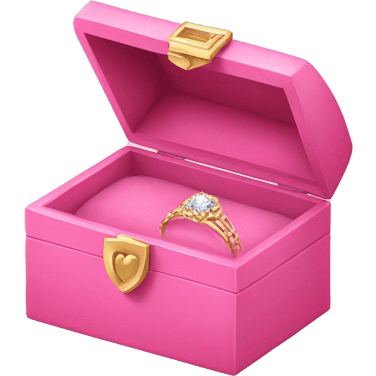 Pink jewelry box  emoji