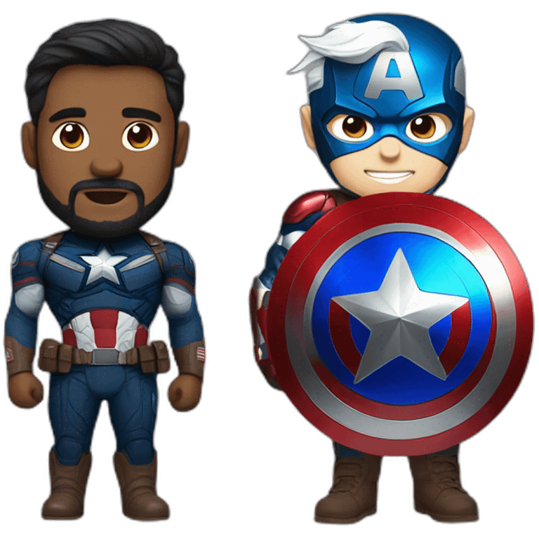 Modi With captain america  emoji