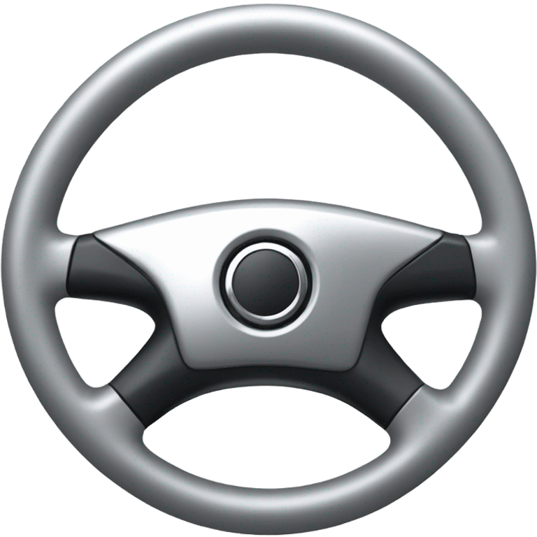 silver steering wheel emoji