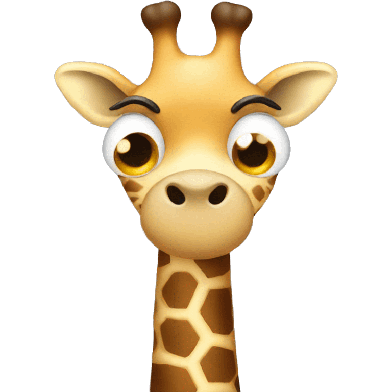 Sad giraffe  emoji