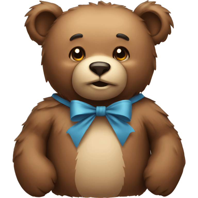 A bear with a bow emoji