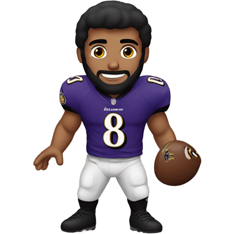 Middle eastern wearing a ravens jersey emoji