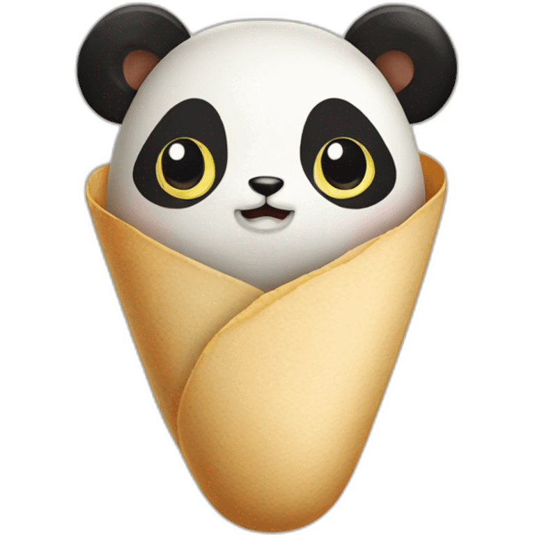 a panda burrito emoji