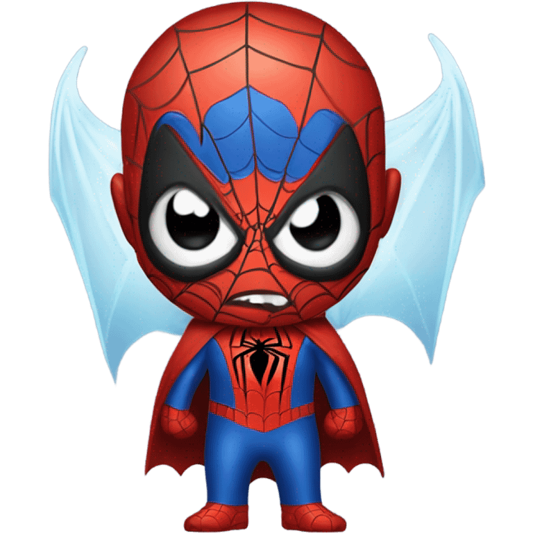 Spider-Man as ghost vampire angry emoji