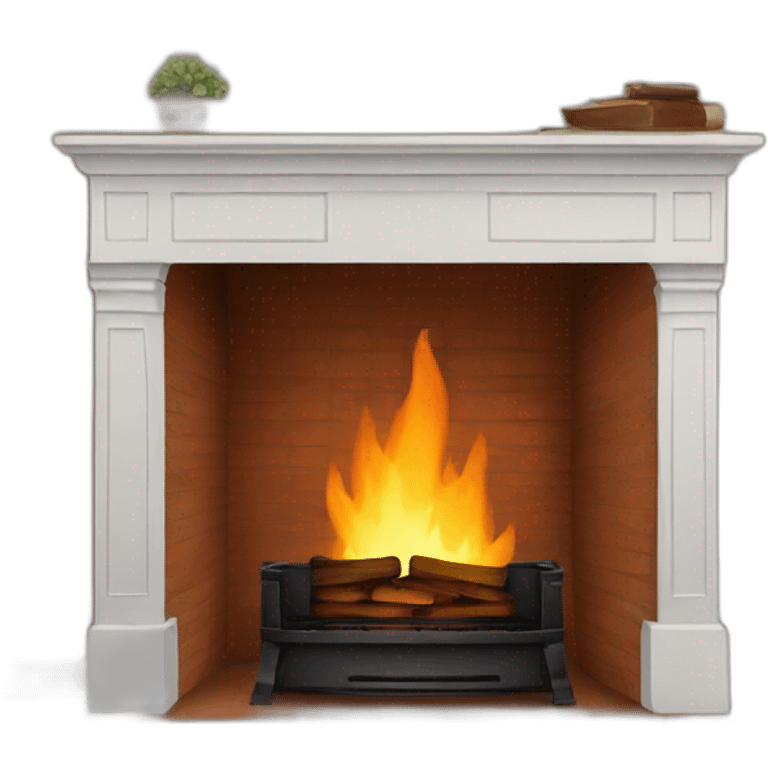 fireplace only the mantle emoji