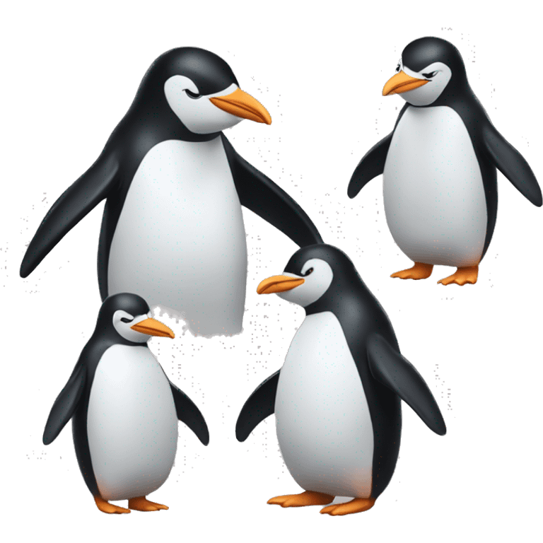 a penguin dance happy emoji