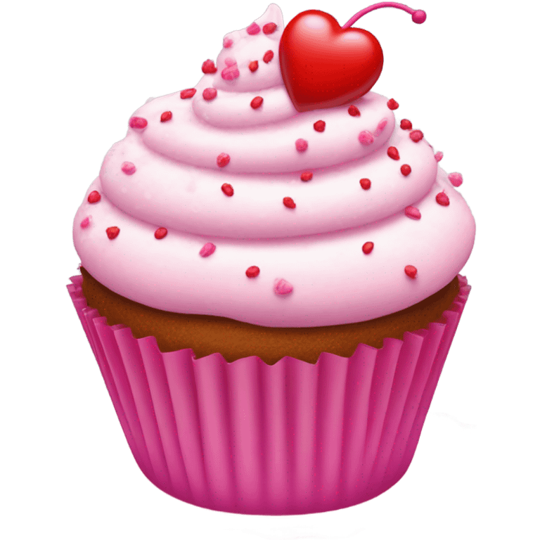 Heart Cupcake emoji