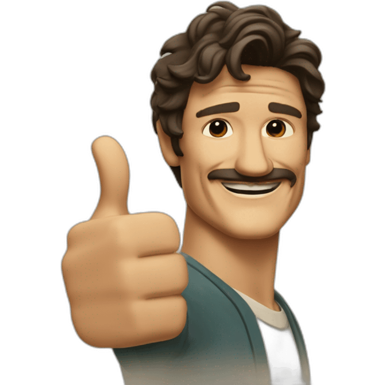 Pedro pascal thumbs up emoji