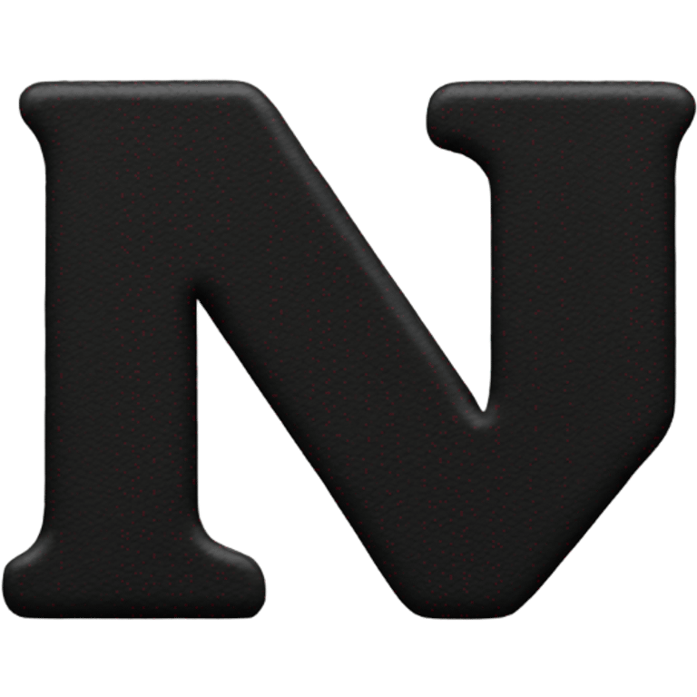 Letter M with black color emoji