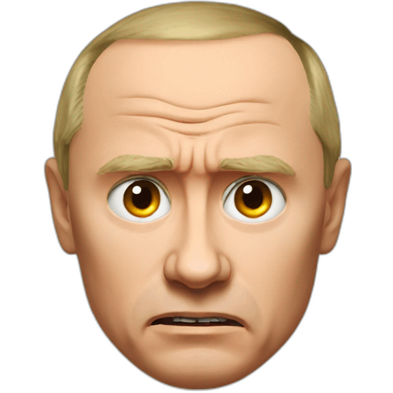 red angry face putin emoji