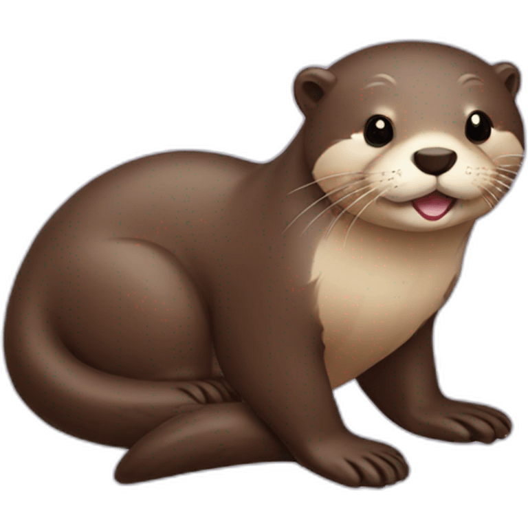 otter loving emoji