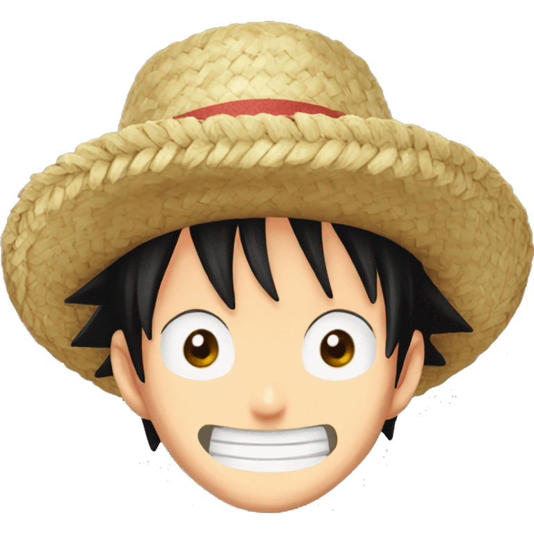 one piece straw hat Luffy sas emoji