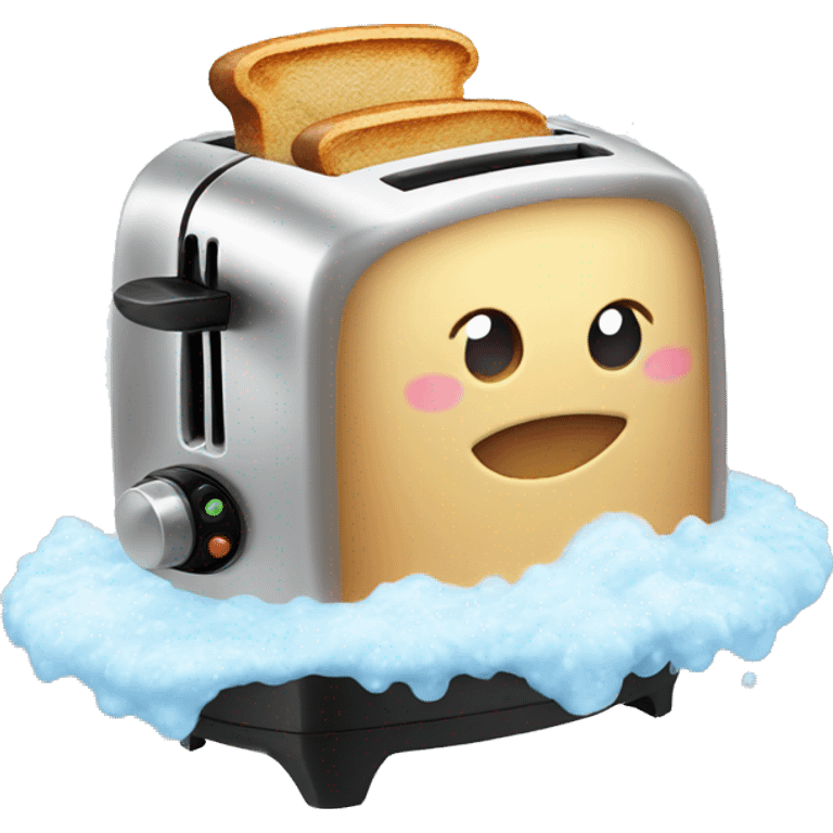 Toaster bubble bath emoji