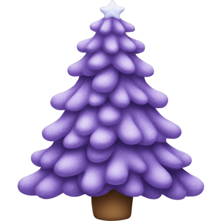 Lavender Christmas tree emoji