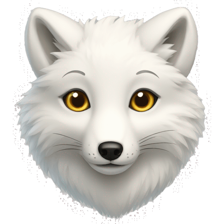 Arctic Fox full body emoji