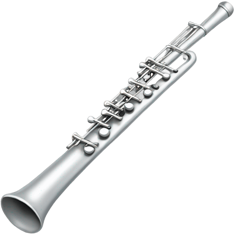 silver flute emoji